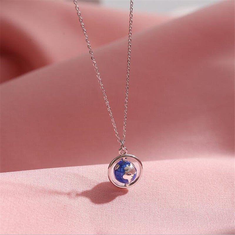 Earth Shape 925 Necklace