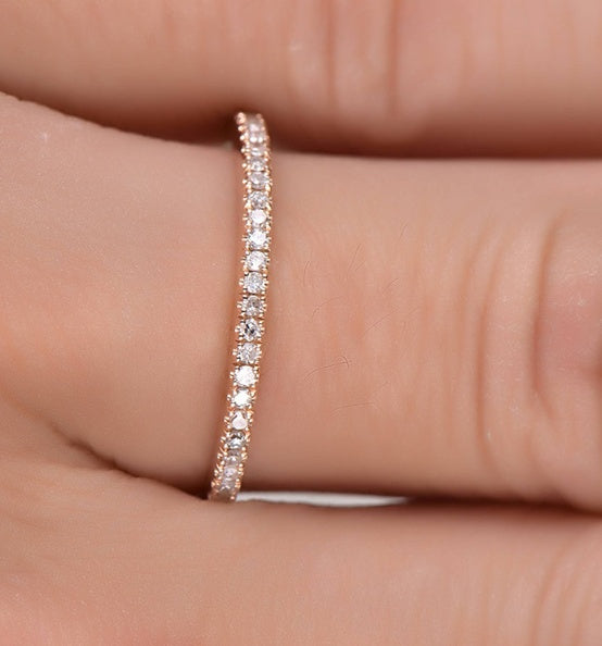 Rhinestone Wedding Engagement Ring