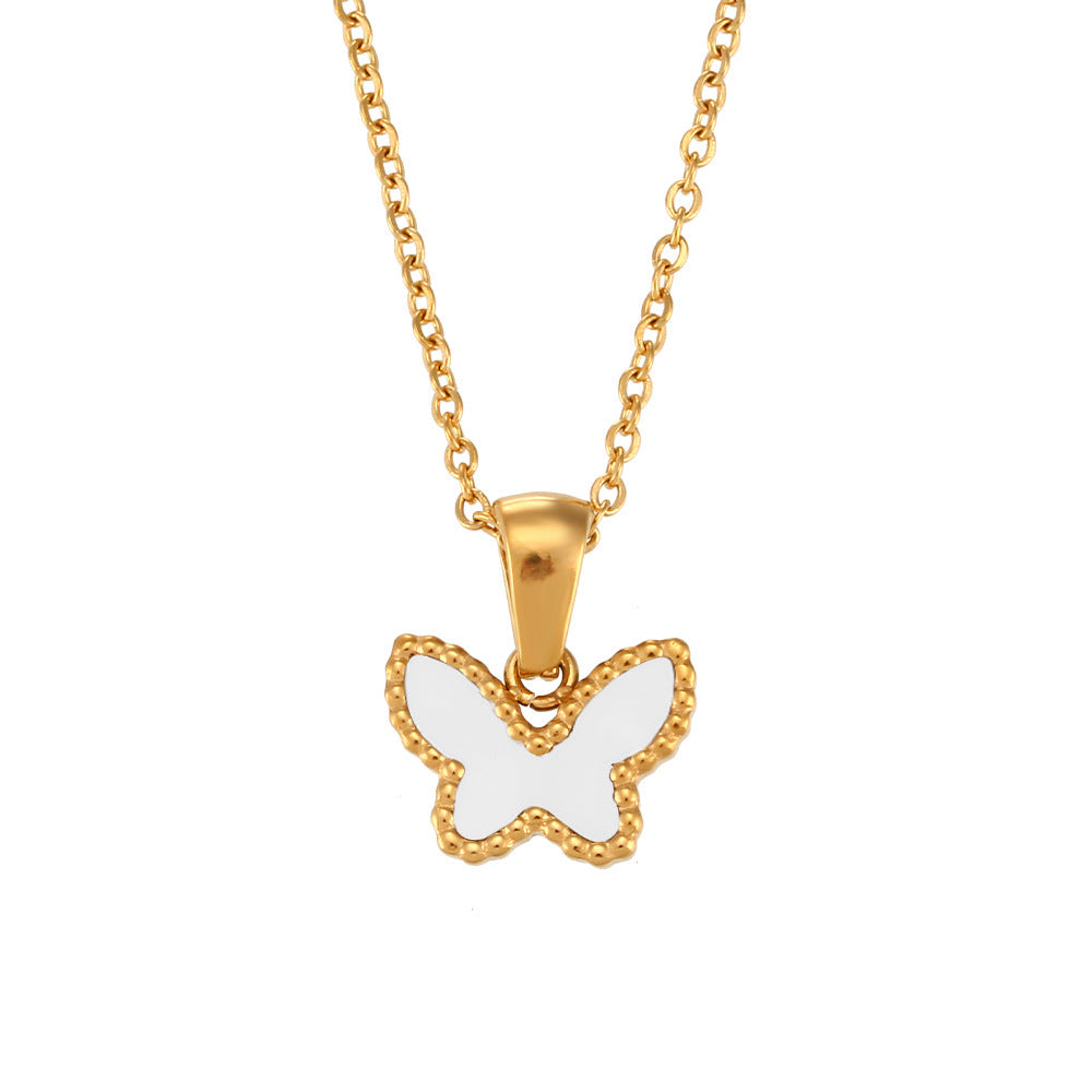 Acrylic Butterfly Pendant Necklace