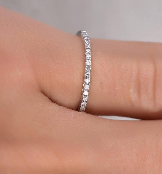 Rhinestone Wedding Engagement Ring