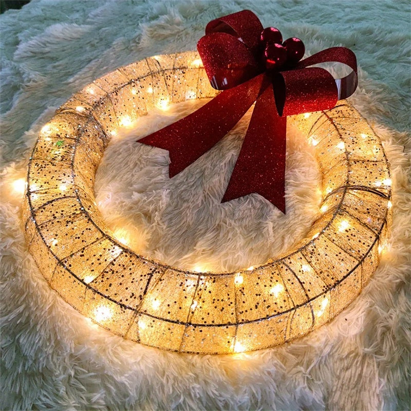 Christmas Garland 50CM Luminous LED Warm Light